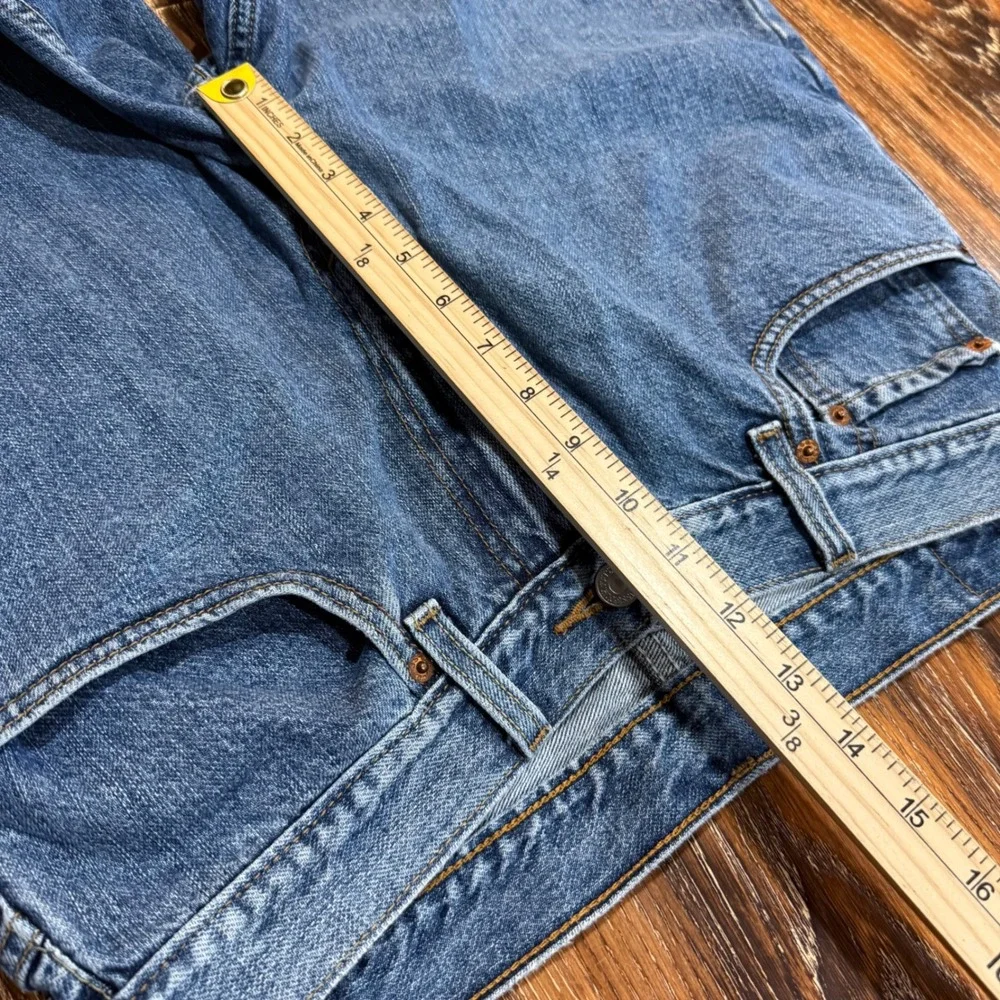 Levis 550 Relaxed Fit Mens Denim Shorts W34 Medium Wash Blue Jean Shorts Jort 34